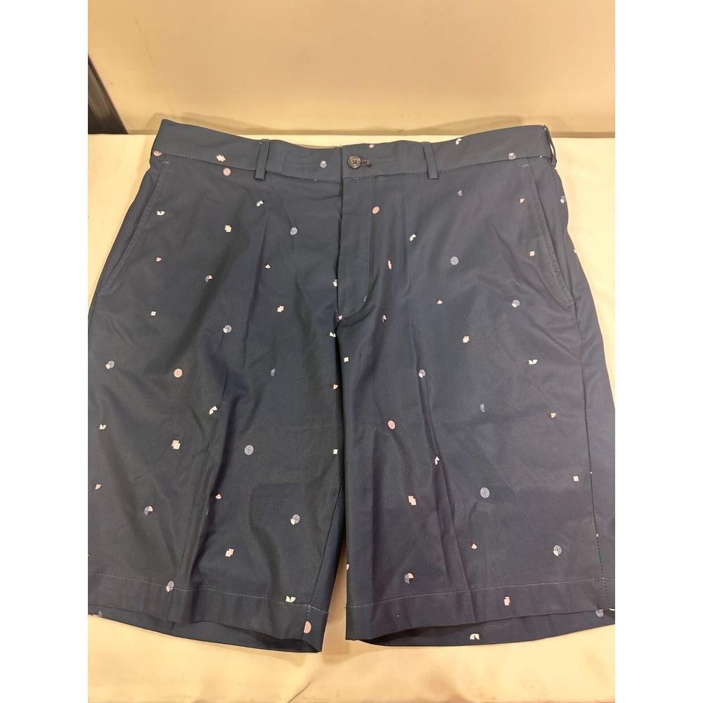 NEW Walter Hagen Perfect 11 Art Deco Navy Golf Shorts Men's Size 35